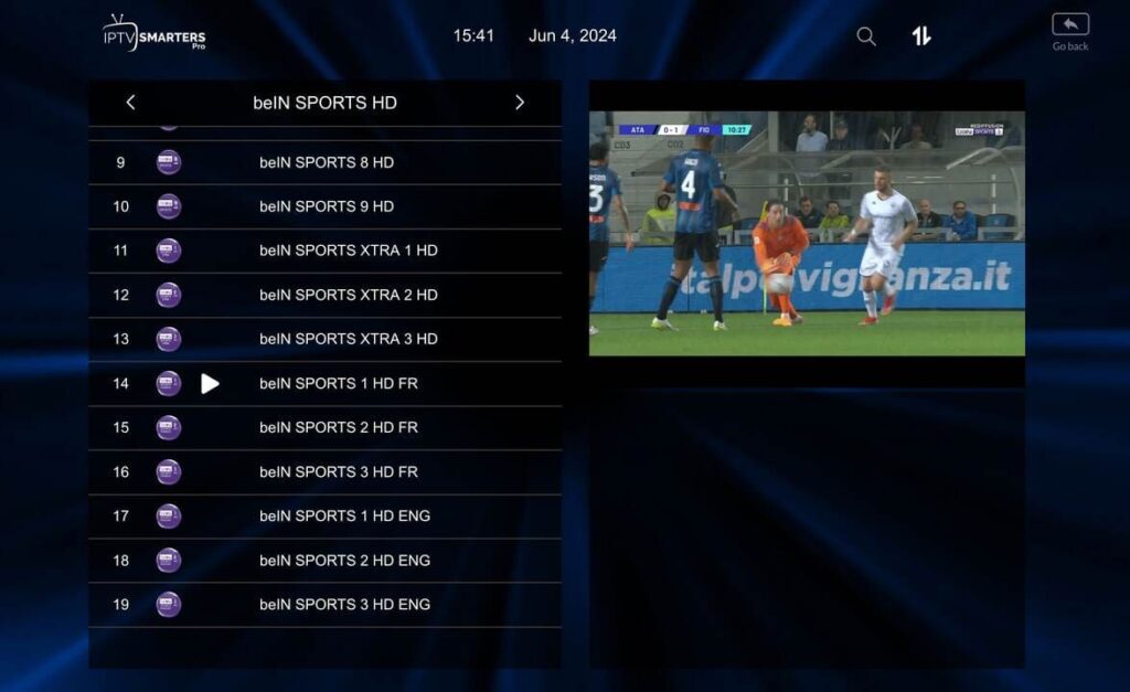 Abonnemnt IPTV SMARTERS PRO 